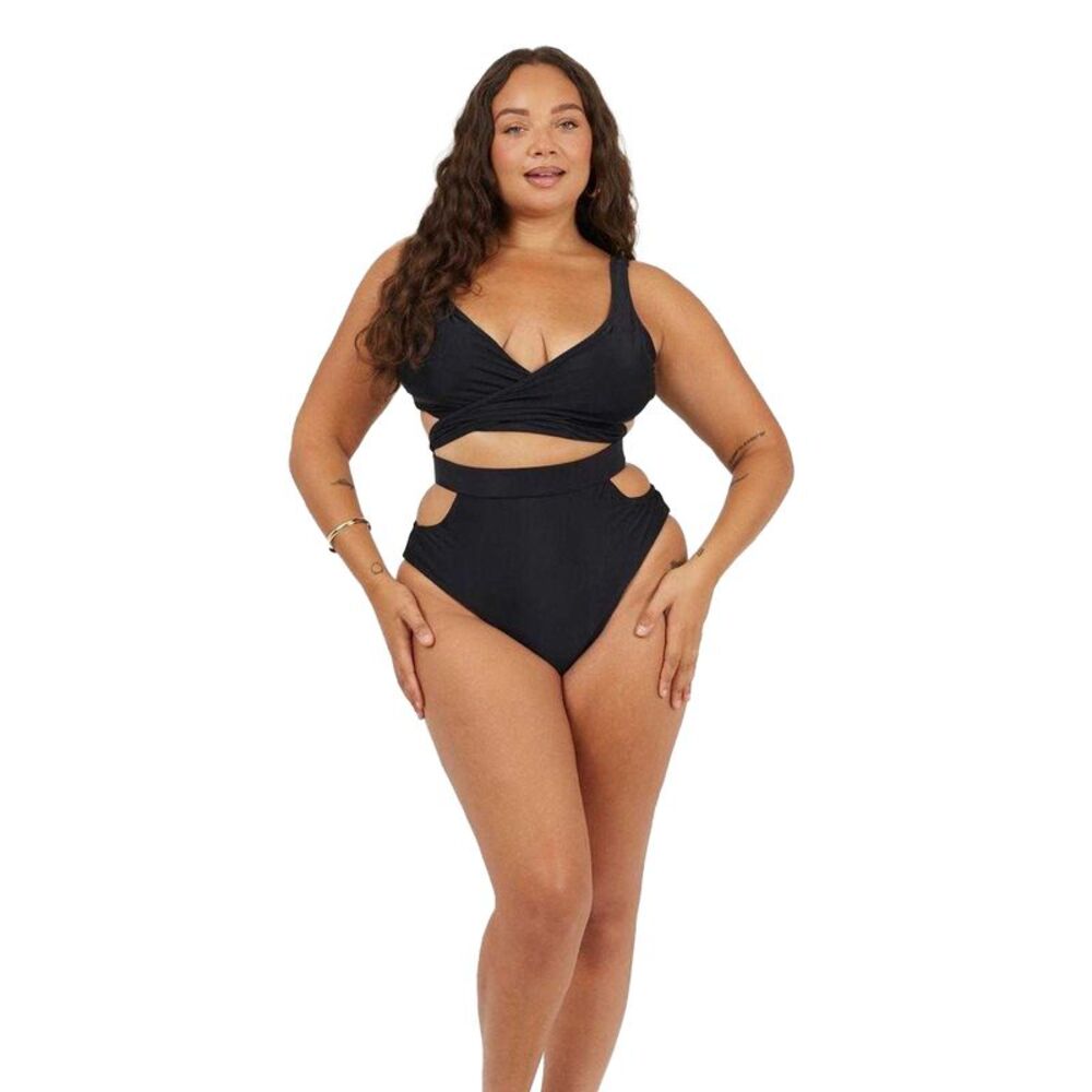 Brave Soul Womens/Ladies Wrap Around Bikini Top / Black
